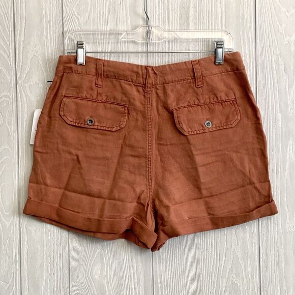 Bella Dahl Womens Sedona Rolled Cuff Shorts Size 29 Linen Blend NWT - Picture 4 of 7